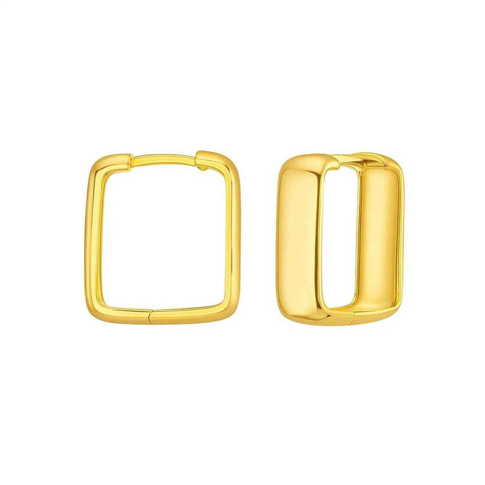 Yellow Gold Hoop Earrings