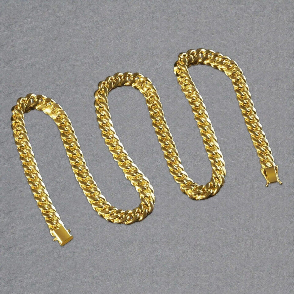 14K Yellow Gold Cuban Chain 7.20mm
