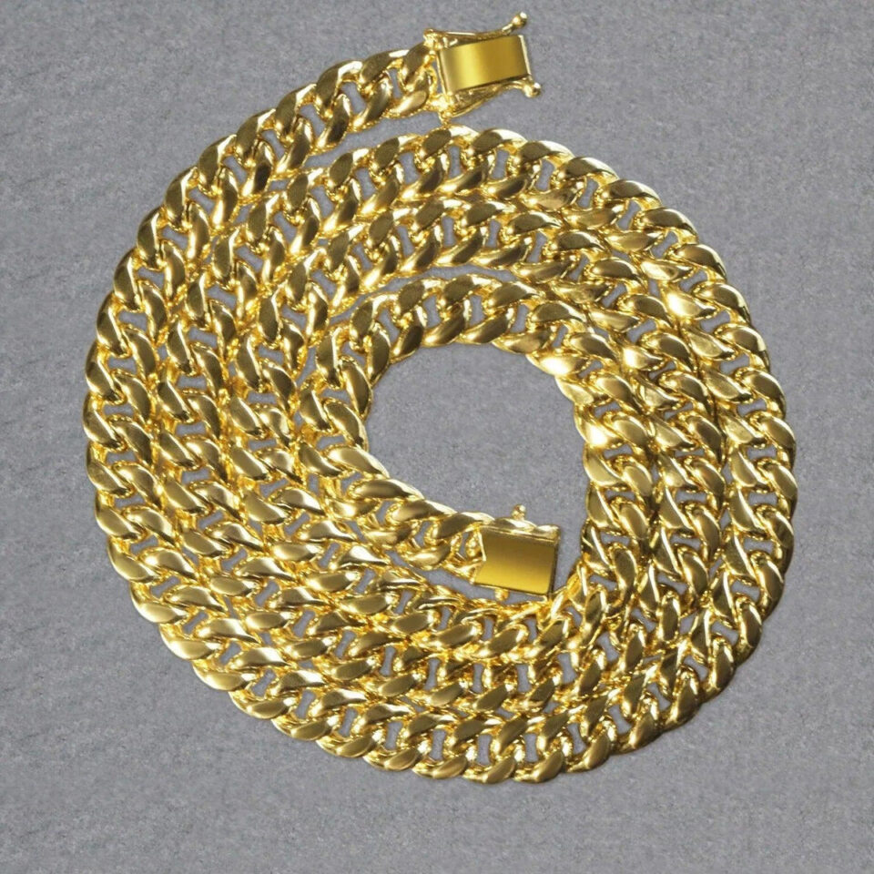 14K Yellow Gold Cuban Chain 7.20mm