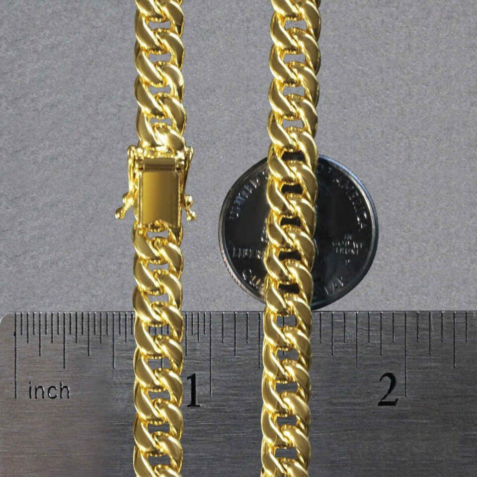 14K Yellow Gold Cuban Chain 7.20mm