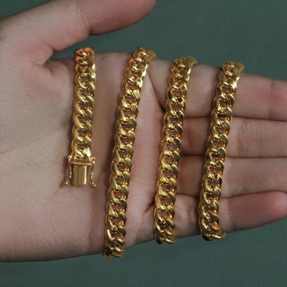 14K Yellow Gold Cuban Chain 7.20mm