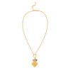 Sterling silver, gold plated charm necklace, view 2
