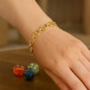 8.80mm mariner bracelet in solid 14K yellow gold, view 3
