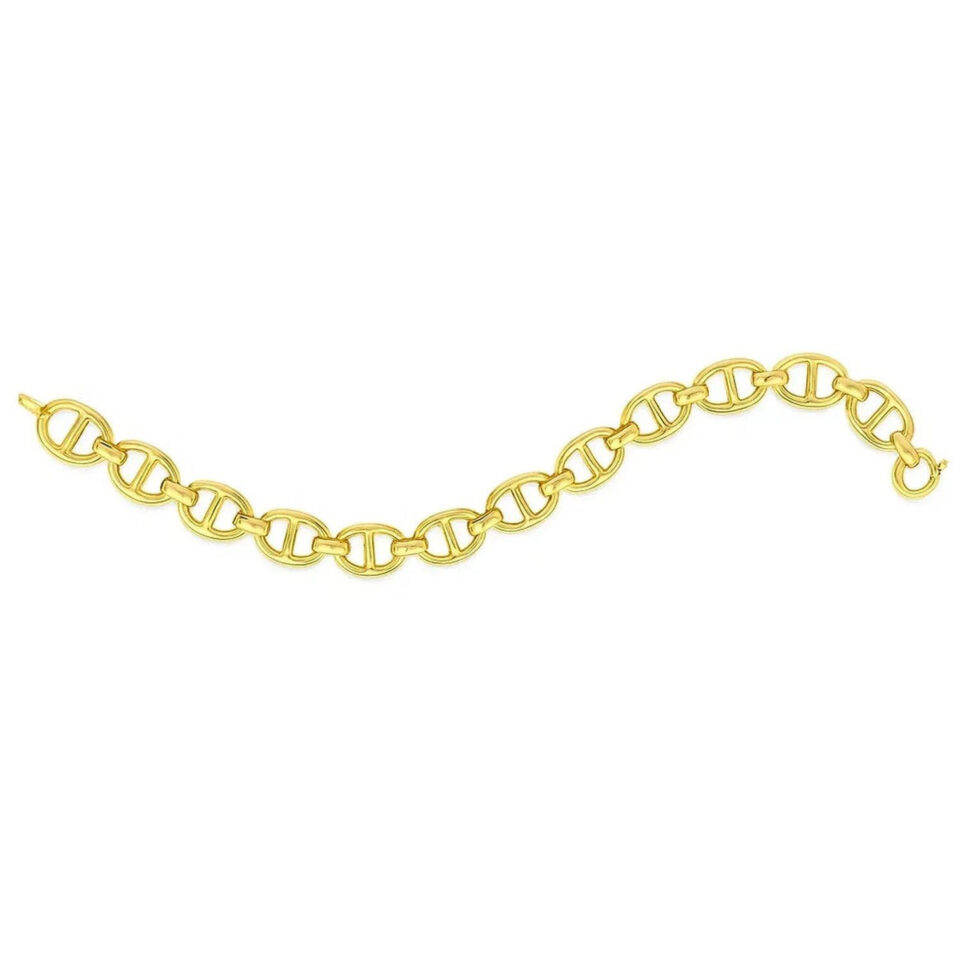 8.80mm mariner bracelet in solid 14K yellow gold, view 4