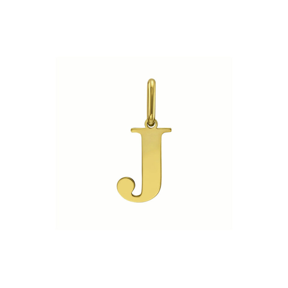 14K Yellow Gold Initial Pendant 0.7g