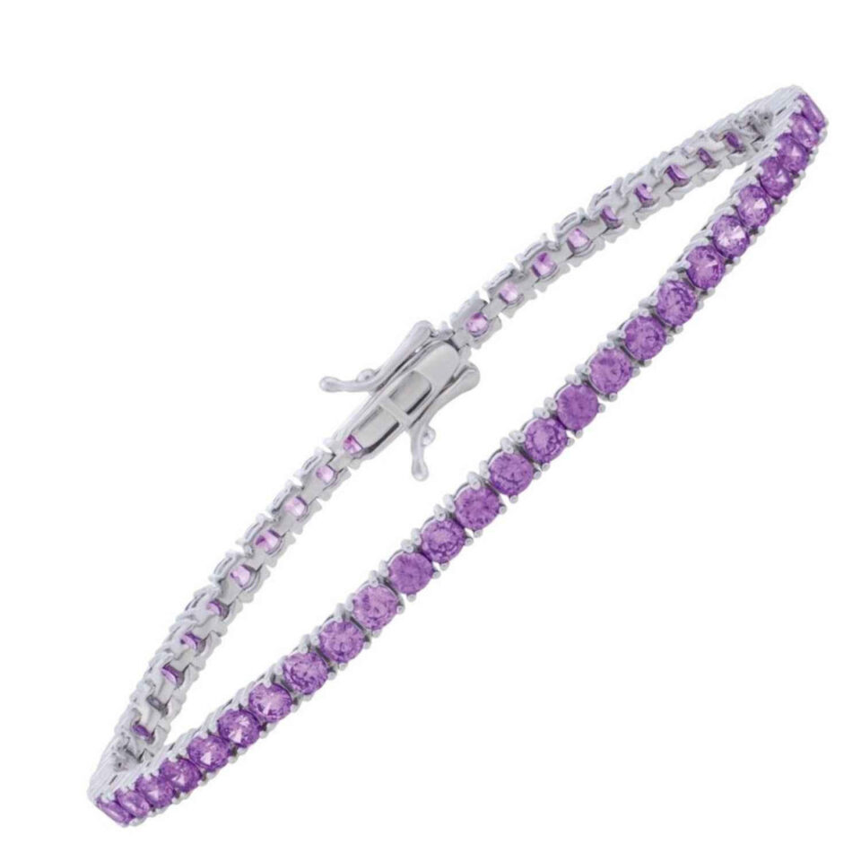 Sterling Silver Cubic Zirconia Tennis 3.30mm