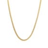 Cuban chain in solid 14K yellow gold, view 2