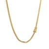 Cuban chain in solid 14K yellow gold