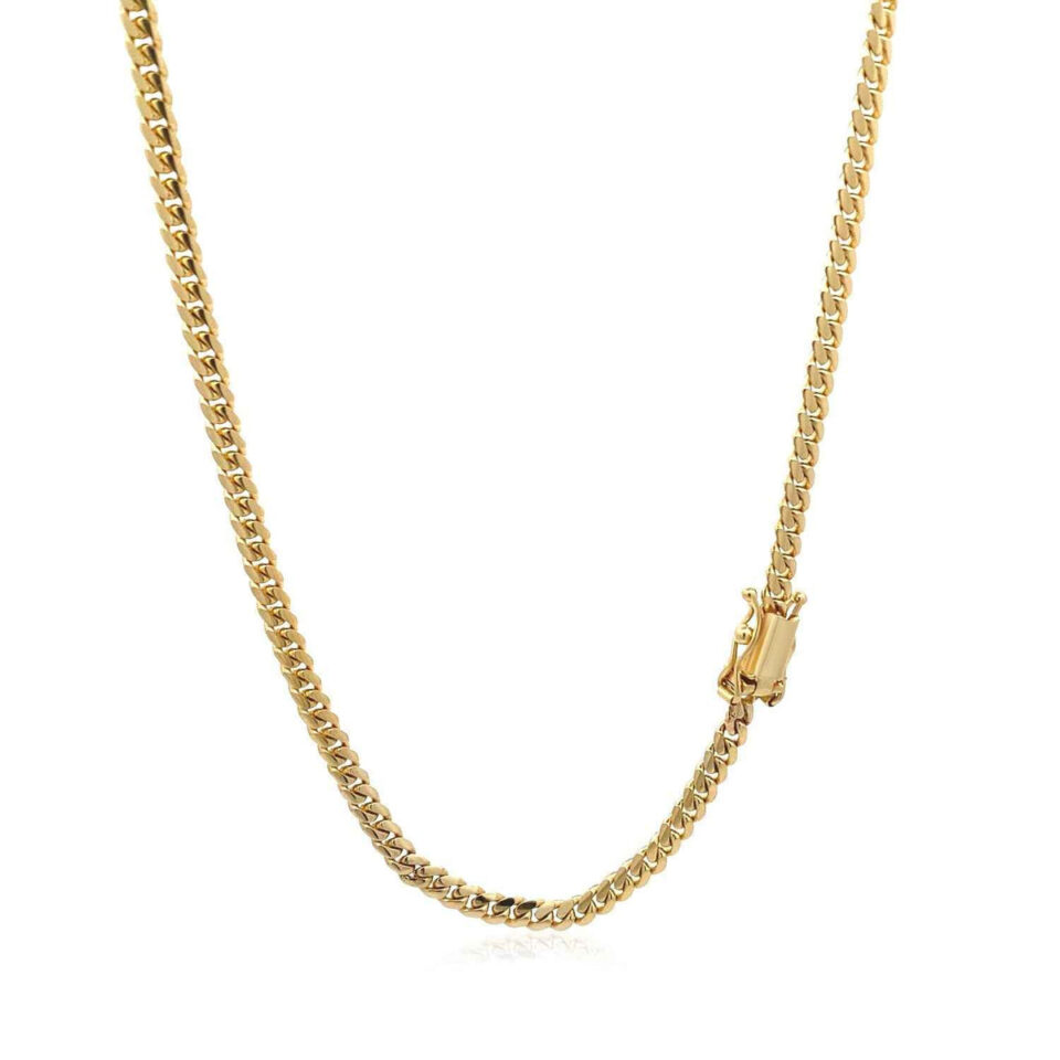 14K Yellow Gold Cuban Chain