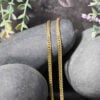 Cuban chain in solid 14K yellow gold, view 4
