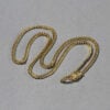 Cuban chain in solid 14K yellow gold, view 5