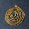 Cuban chain in solid 14K yellow gold, view 6
