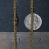 Cuban chain in solid 14K yellow gold, view 7