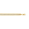 Rope bracelet in solid 10K two-tone gold