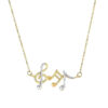 14K Yellow And White Gold Necklace