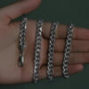 7.00mm cuban chain in 14K white gold, view 7