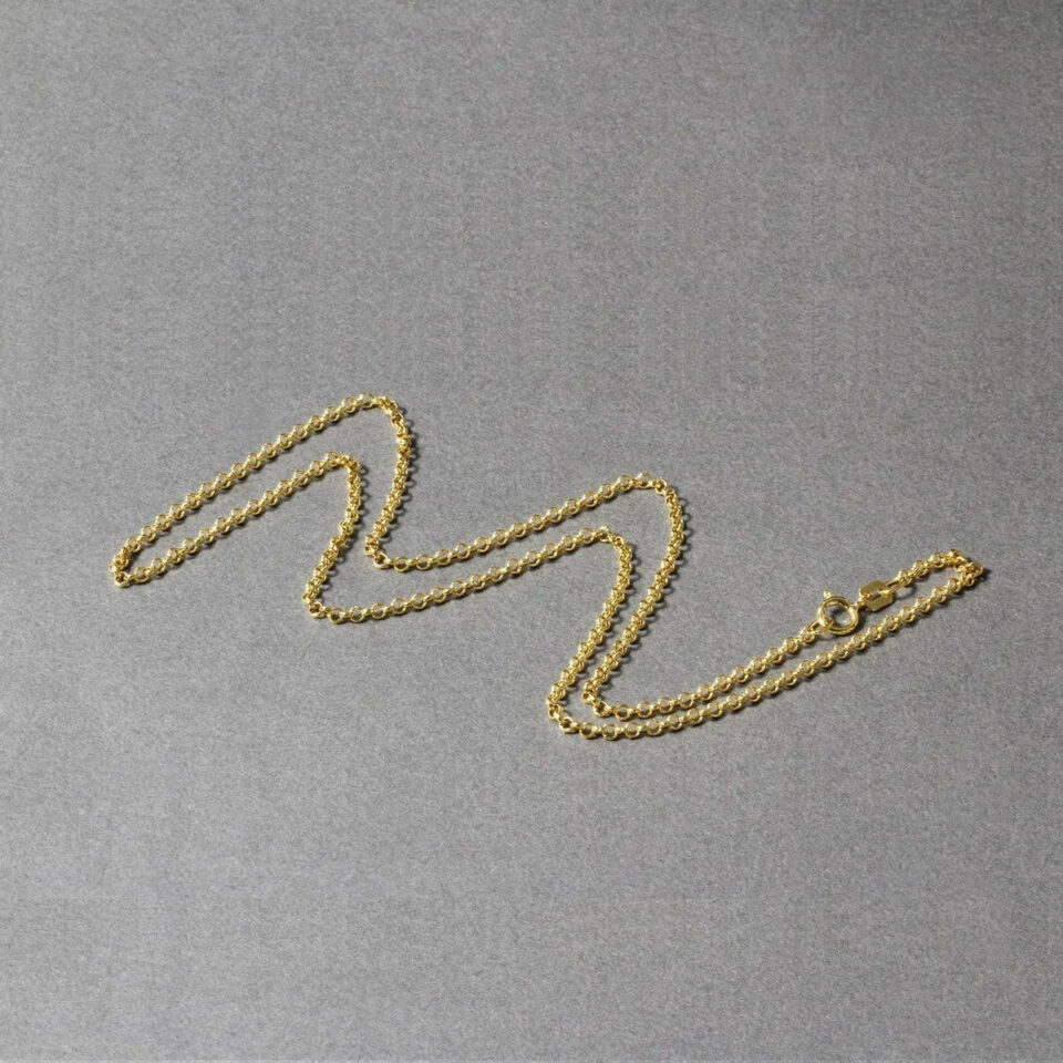 14K Yellow Gold Rolo Chain