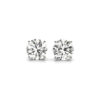 4 ct tw lab-grown diamond round stud earrings in solid 14K white gold