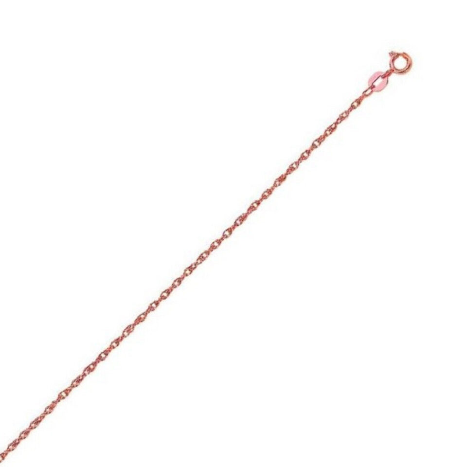 14K Rose Gold Rope Chain