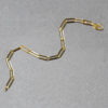 4.2 mm bold paperclip chain bracelet in solid 14K yellow gold, view 4