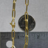 4.2 mm bold paperclip chain bracelet in solid 14K yellow gold, view 6