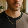 2.20mm chain in solid 14K yellow gold, view 5