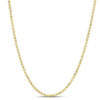 2.00mm moon bead chain in solid 14K yellow gold