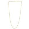 2.00mm moon bead chain in solid 14K yellow gold, view 3