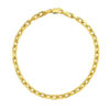2.50mm cable bracelet in solid 14K yellow gold