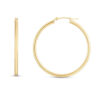 2 mm hoop 2x35 mm earrings in solid 14K yellow gold