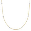 14K Yellow Gold Lab-Grown Diamond Necklace 1.5g