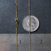 14K Tri-Color Gold Rosary Chain Necklace