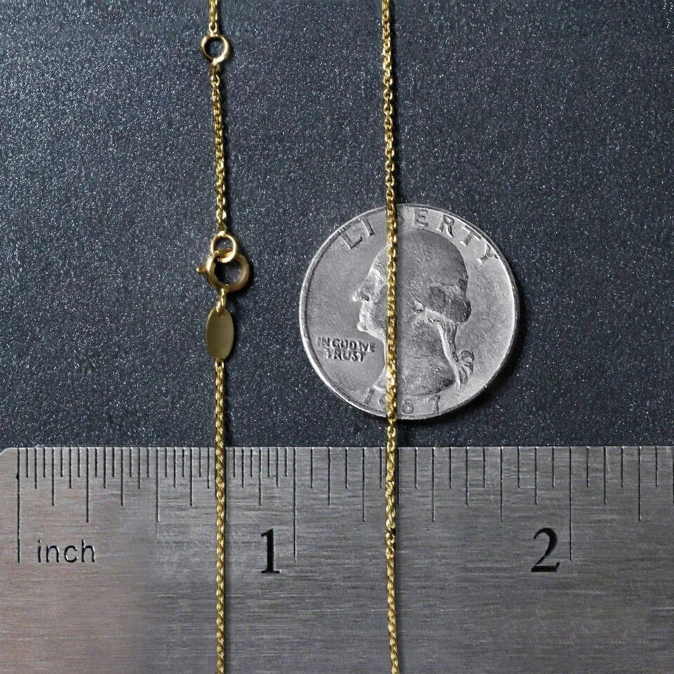 14K Tri-Color Gold Rosary Chain Necklace
