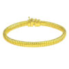 5 mm tubogas bracelet in solid 14K yellow gold