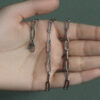 14K White Gold Paperclip Chain 4.2mm