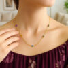 14K Yellow Gold Paperclip Necklace