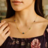 14K Yellow Gold Paperclip Necklace