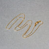 14K Yellow Gold Diamond-Cut Bead Chain, 0.9 mm