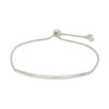 1.00mm bracelet in solid 14K white gold, view 3
