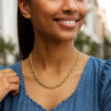 14K Yellow Gold Paperclip Charm