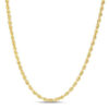 14K Yellow Gold Light Rope Chain, 3 mm