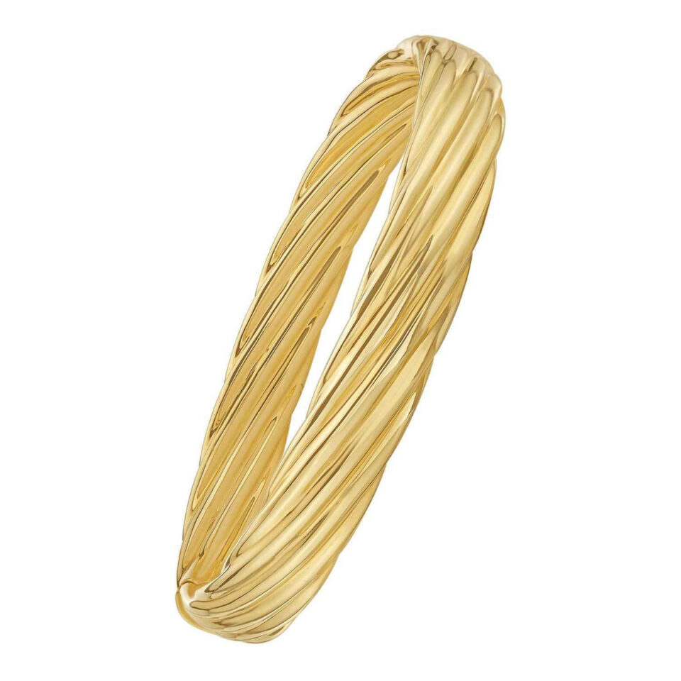 14K Yellow Gold Bangle 10.00mm