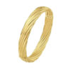 14K Yellow Gold Twist Bangle, 10 mm