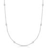 14K White Gold Lab-Grown Diamonds by the Yard Necklace