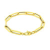 6.10mm paperclip bracelet in solid 14K yellow gold, view 2