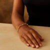 6.10mm paperclip bracelet in solid 14K yellow gold, view 7