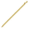 Cuban necklace in solid 14K yellow gold, view 3