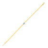 14K Yellow Gold Topaz Chain