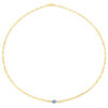 14K Yellow Gold Topaz Chain