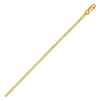 Curb chain in solid 14K yellow gold, view 3